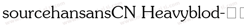 sourcehansansCN Heavyblod字体转换